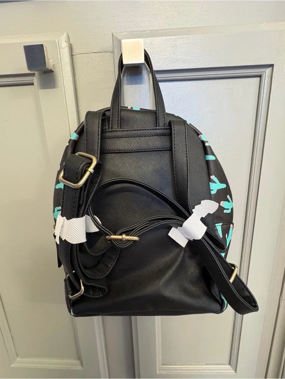 Mini Backpack With Cactus Design NWOT